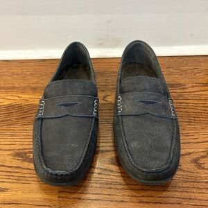 Johnnie-O Navy Loafers Men’s Shoes